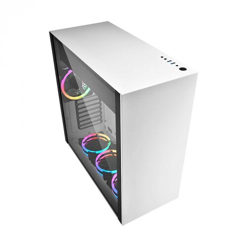  Kući&amp;scaron;te SHARKOON gaming, PURE STEEL RGB ATX, White Slike