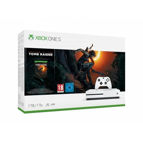 Microsoft XBOX ONE S 1TB White + Shadow Of The Tomb Raider Slike