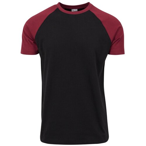 Urban Classics Raglan Contrast Tee blk/burgundy Cene