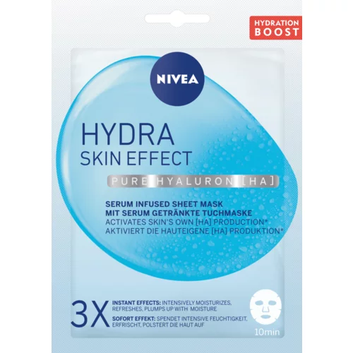 Nivea Hydra Skin Effect Serum Infused Sheet Mask maska za lice 1 kom