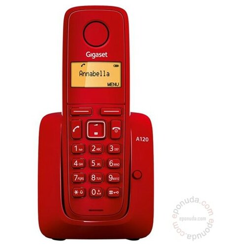 Gigaset A120 Red bežični telefon Slike