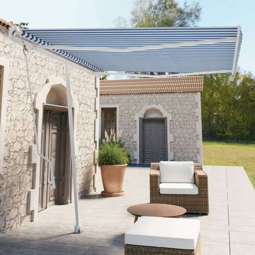  Samostojeća automatska tenda 300 x 250 cm plavo-bijela Slike
