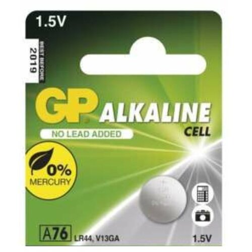 Gp Alkalna gumbna baterija LR44 A76F 1.5V kos Slike