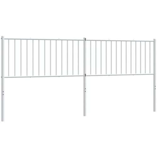 Maison Chic kovinsko posteljno vzglavje - vzglavna omarica - nočna omarica belo 200 cm, (21704720) Slike