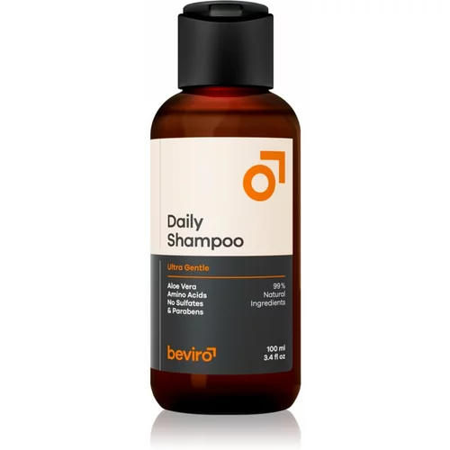 Beviro Daily Shampoo Ultra Gentle šampon za moške z aloe vero 100 ml