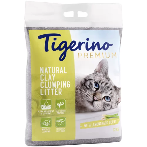 Tigerino Canada Style / Premium pesek za mačke - vonj limonska trava - Varčno pakiranje: 2 x 12 kg