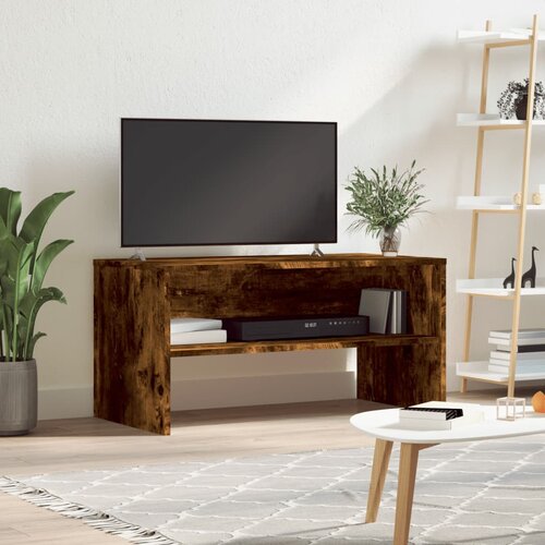TV ormarić boja dimljenog hrasta 80 x 40 x 40 konstruirano drvo Cene
