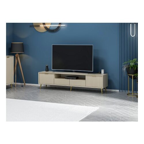 Hanah home TV komoda Luxe, 180x45x35 cm, boja pijeska Slike