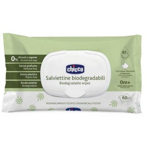 Chicco biorazgradive vlažne maramice 60kom sa poklopcem Cene