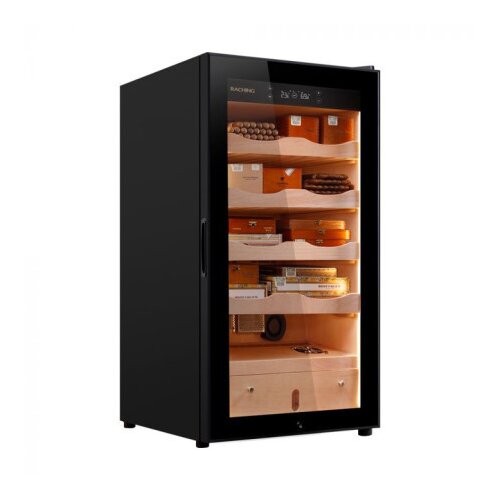 Raching humidor, spanska kedrovina, 600 kom, crni ( rc160a ) Cene