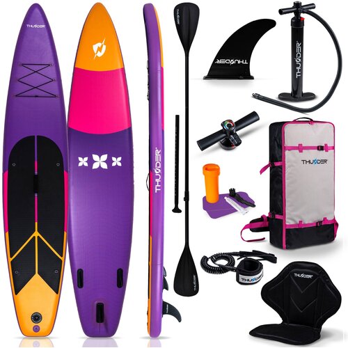 THUNDER Napihljiva SUP deska &ndash; 365 cm stabilna, 15 cm debela, komplet z veslom in sedežem (nosilnost 150 kg) &reg; SHARPE, (5000091550) Cene