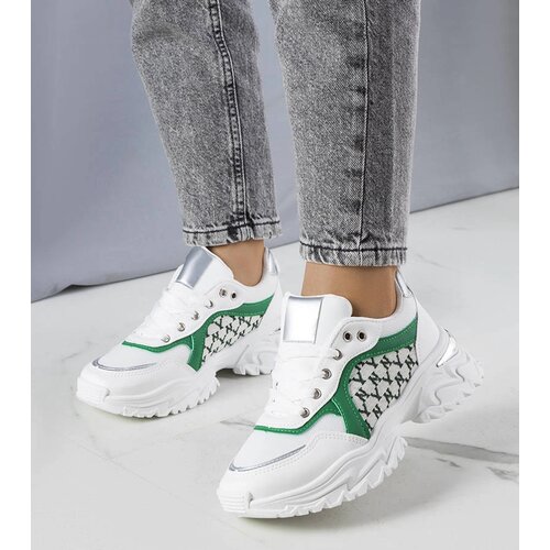 Gemre White and green women's sneakers Florival Cijene