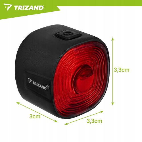  17 led zadnja baterija. svjetlo za bicikl crveno usb 6 modova ip66 Slike