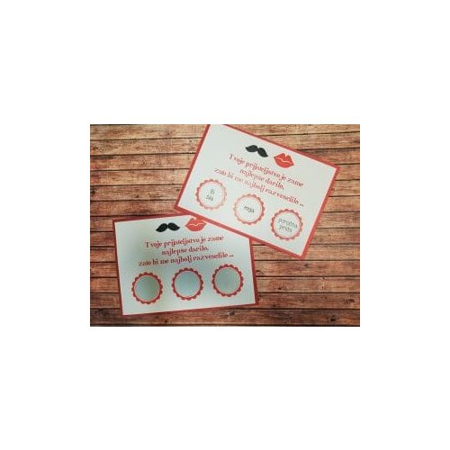  Kartice presenečenja - skrito sporočilo kapra 218 Cene