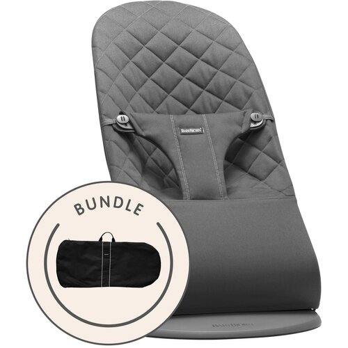BabyBjörn® gugalnik Bliss Woven Classic Quilt + Transport bag anthracite Cene