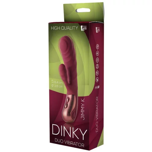 DREAMTOYS Dinky Jimmy K. Duo - punjivi vibrator za klitoris (bordo)