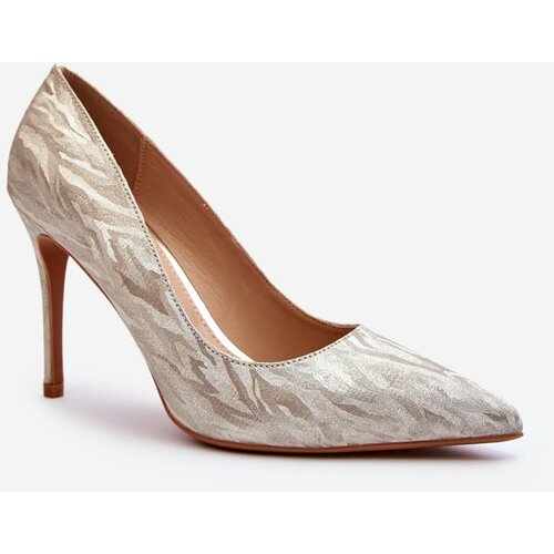 Kesi High heels embellished with gold Klonisa glitter Slike