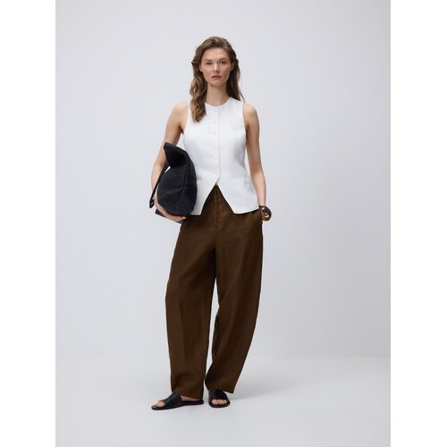 Reserved LADIES` TROUSERS - tamnosmeđe Cijene