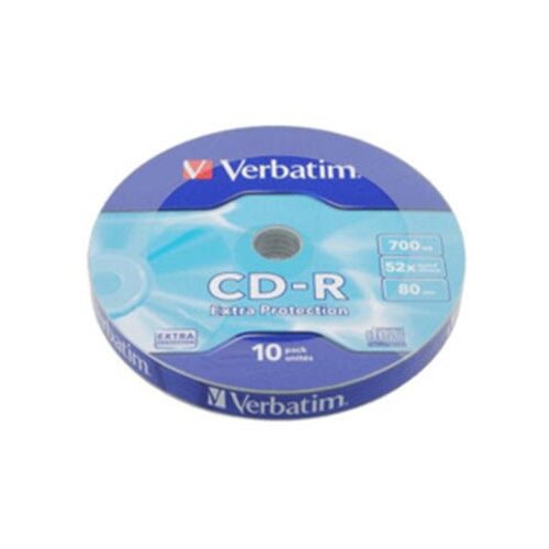  CD-R 700/80 52X SPINDL EXTRA PROTECTION PK10 VERBATIM 43437 Cene