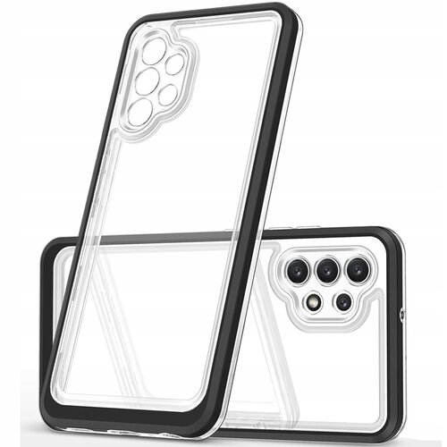 HURTEL CLEAR ETUI CASE OBUDOWA POKROWIEC Z RAMKĄ DO SAMSUNG GALAXY A32 CZARNY, (21911276) Cene