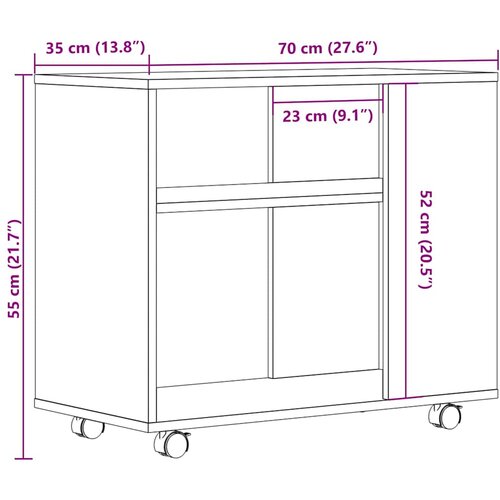  Pomoćni stol staro drvo 70x35x55 cm konstruirano drvo Slike