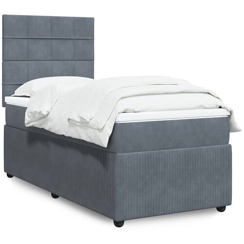  Box spring krevet s madracem tamnosivi 100x200 cm bar&scaron;unasti Cijene
