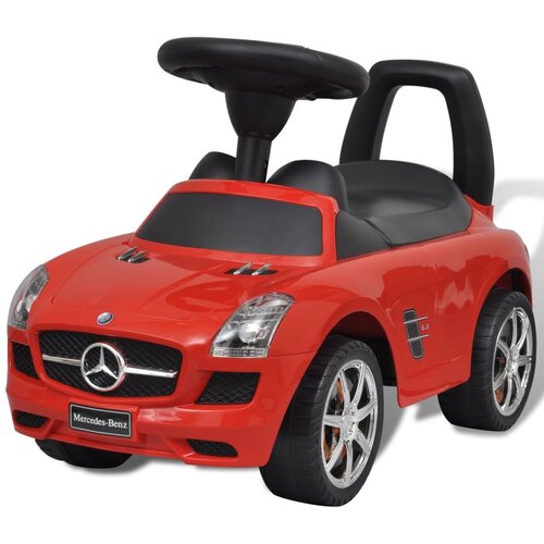 VidaXL Mercedes Benz autić na guranje, crveni Slike