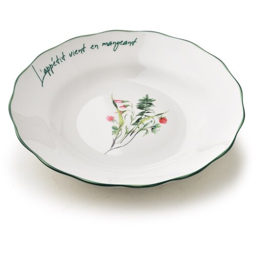 Mondex globok krožnik porcelana AffekDesign Mollie 22,5x4cm bela 1 kos, (5000301947) Slike