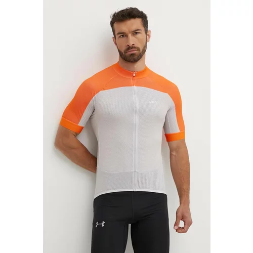 Poc Biciklistička majica kratkih rukava Essential Road boja: narančasta, s uzorkom
