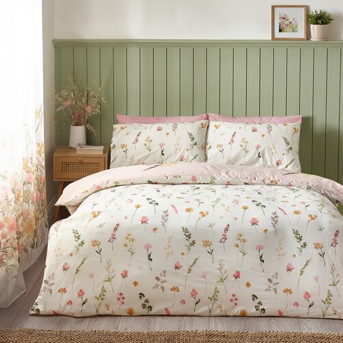 Catherine Lansfield Rožnata enojna posteljnina 135x200 cm Countryside Floral &amp;ndash; Slike