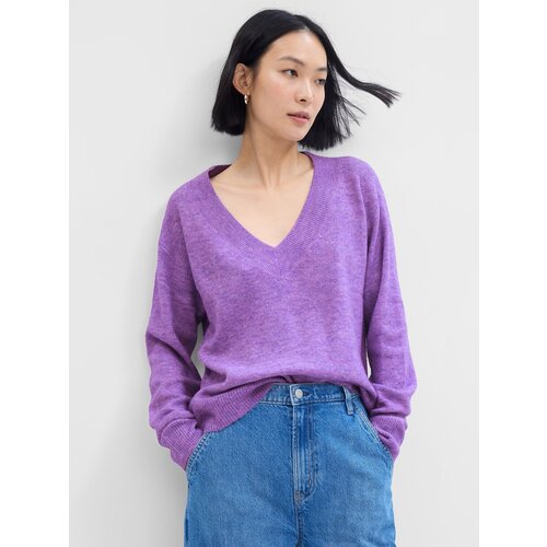 GAP Knitted sweater with V-neck - Women Cene