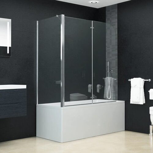 vidaXL Tuš kabina zložljiva ESG 120x68x130 cm Cene