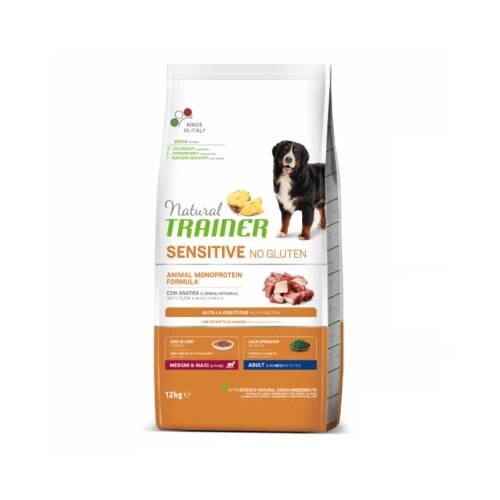 Natural trainer medium/maxi adult sensitive no gluten pačetina - 3 kg Slike
