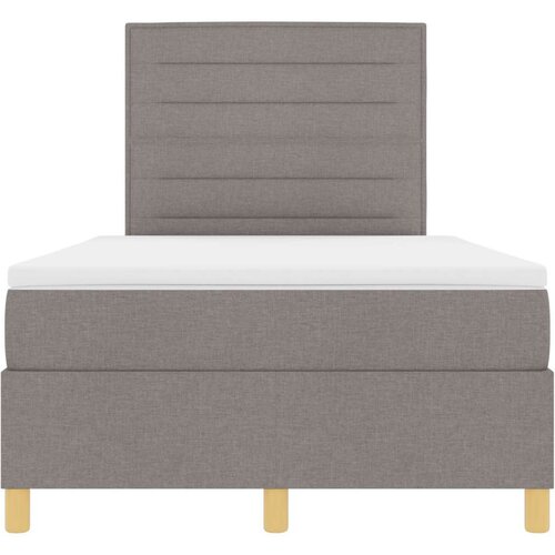  Krevet s oprugama Taupe Drvena konstrukcija 120x200 cm Izdržljiv Slike