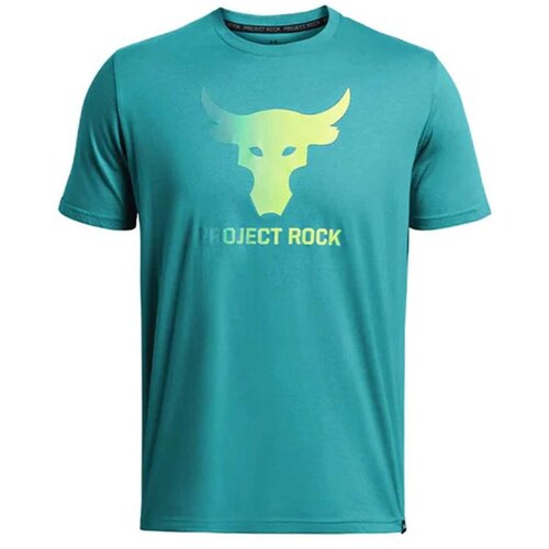 Under Armour Project Rock Payoff Graphic Short Sleeve Tee Circuit Teal/ Radial Turquoise/ High-Vis Yellow Slike