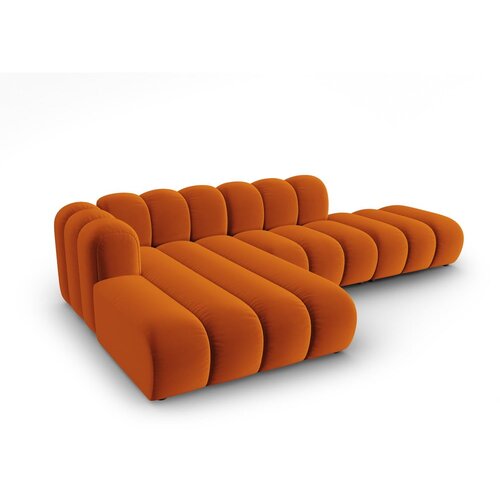 Micadoni Home Oranžna kotna sedežna garnitura (levi kot) Lupine &amp;ndash; Slike