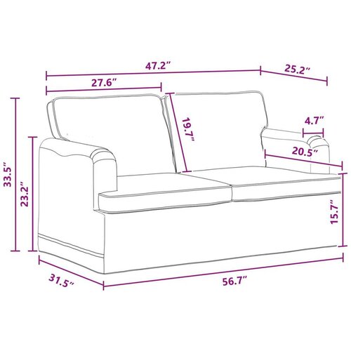 SOFA Tamno siva 142 x 80 x 85 cm Metal Slike