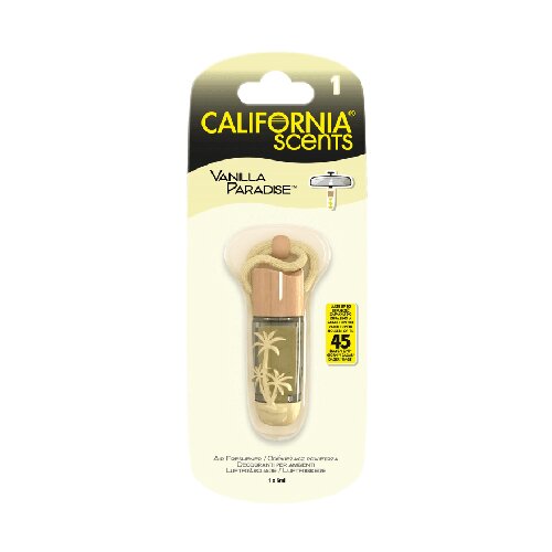 California Scents Hanging Vial Vanilla Paradise miris za auto 5 ml Slike