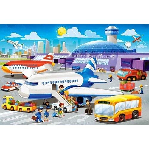 Castorland dječje puzzle 40kom - dan u zračnoj luci Slike