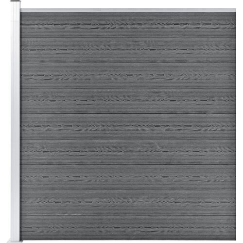 vidaXL vrtna ograda WPC 175 x 186 cm siva Cijene