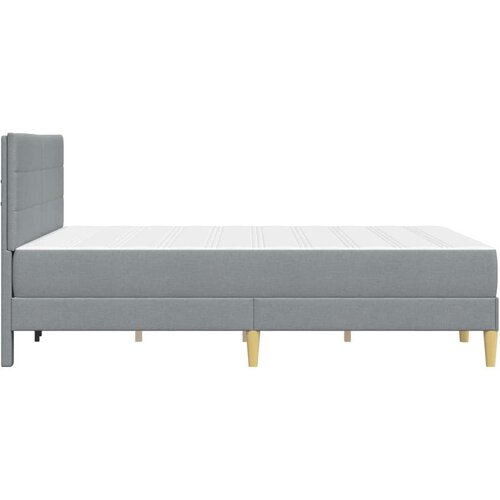  Okvir za krevet Svijetlo siva 140 x 190 cm Poliester Slike