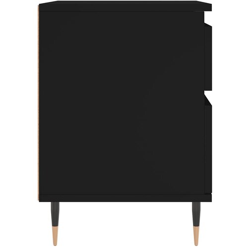  Noćni ormarići 2 kom crni 40x35x50 cm od konstruiranog drva Slike