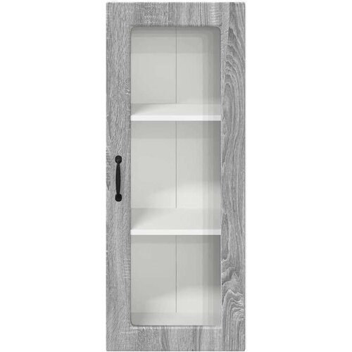 VidaXL Zidni kuhinjski ormarić s policom Siva Sonoma 40 x 31 x 100 cm Slike
