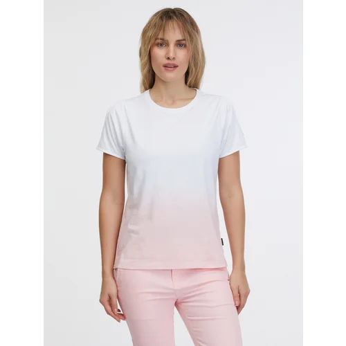 SAM73 Pink and white women's T-shirt SAM 73 Dolores