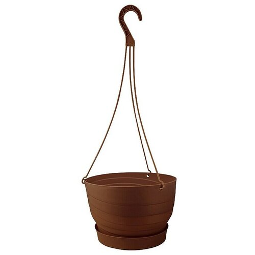 Mareš Viseća tegla za cvijeće Twister (Plastika, Smeđa, Promjer: 24 cm) Cijene