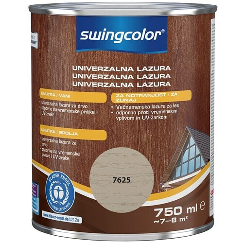 SWINGCOLOR Lazura za drvo (Siva, Svilenkasti sjaj, 2,5 l) Cijene