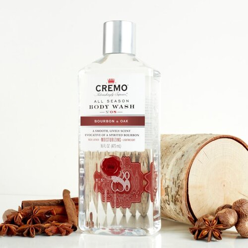 Cremo Body wash Bourbon &amp;amp; Oak gel za prhanje za mo&amp;scaron;ke 473 ml Slike