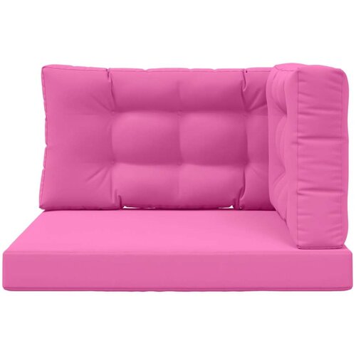  Jastuk za vanjsku sofU 3 pcs Ružičasta Poliester - Ružičasta 80 x 80 cm 1x sjedalo +1x naslon +1x bočna strana (3D s bartagom) Slike