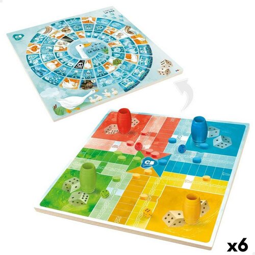  Tabla za Parchis i Igru Guske Colorbaby 25 x 1 x 25 cm (25 Dijelovi) (6 kom.) Cene