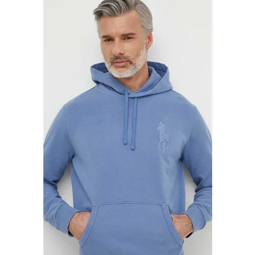 Polo Ralph Lauren Bombažen pulover moška, s kapuco